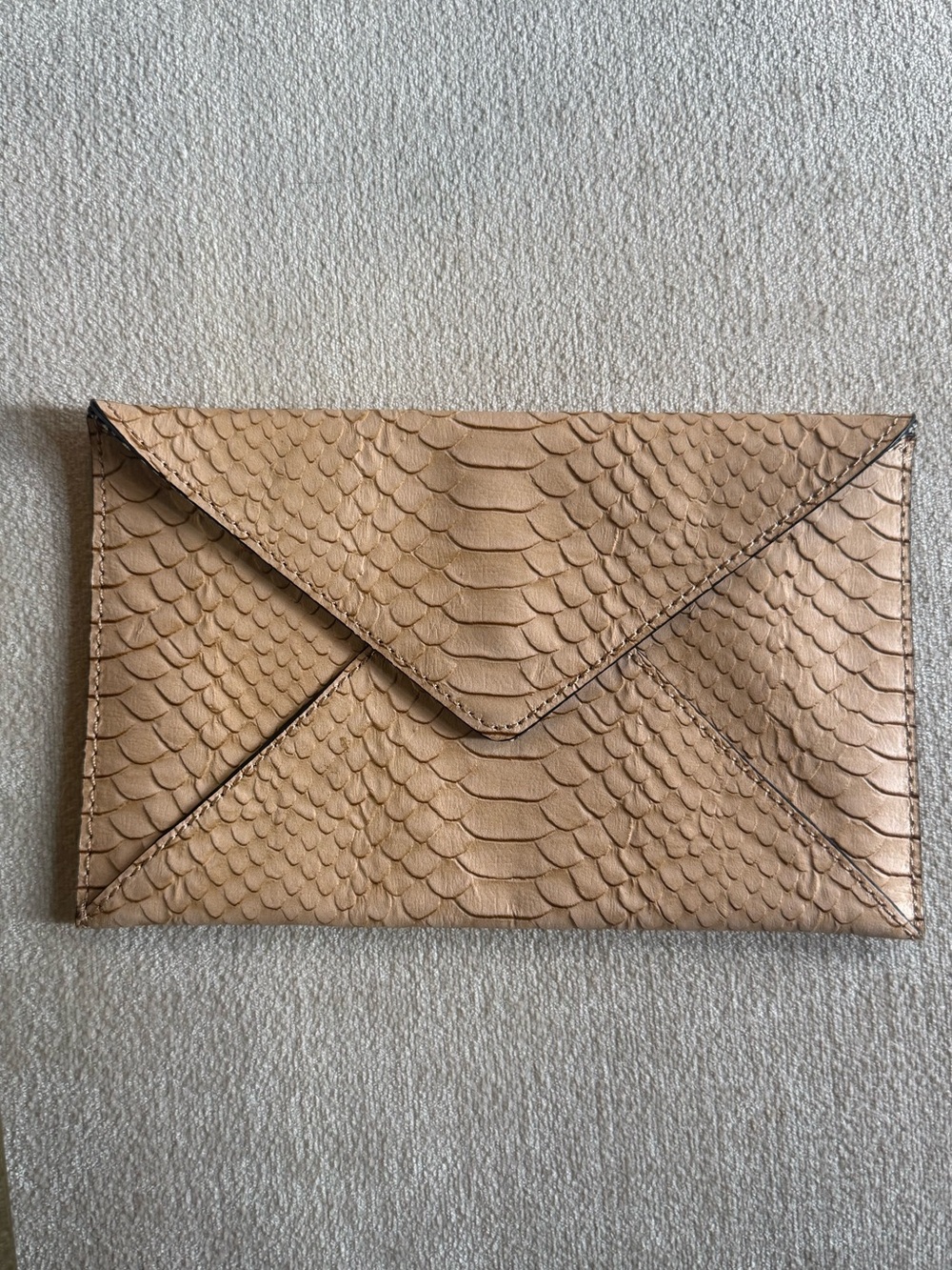 Loeffler Randall Nude Python Clutch